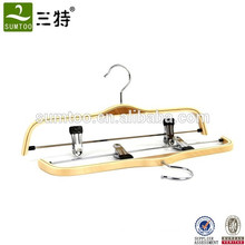 Brand laminated hanger deluxe pants bulk wood hangers